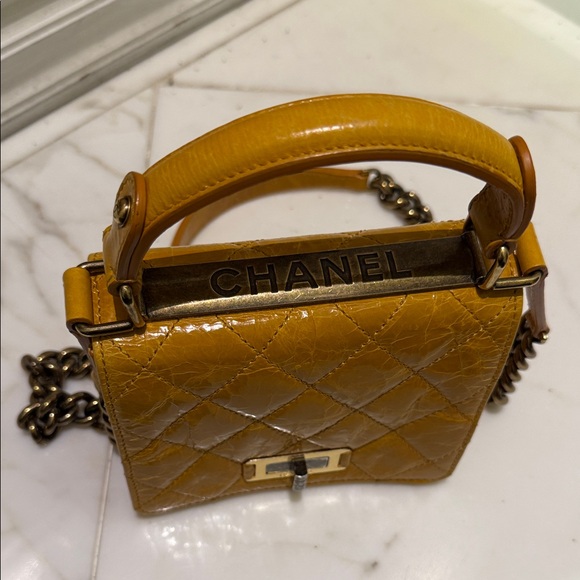 Chanel Quilted Gold Mini Bag - Picture 7 of 8